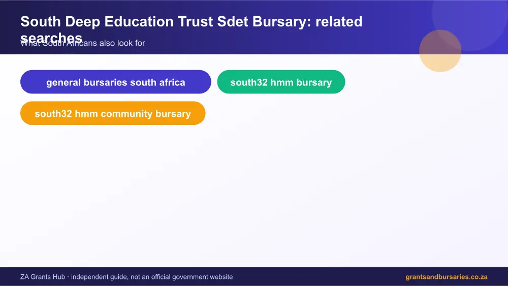 South Deep Education Trust Sdet Bursary related topics map infographic – south deep education trust sdet bursary South Africa 2026