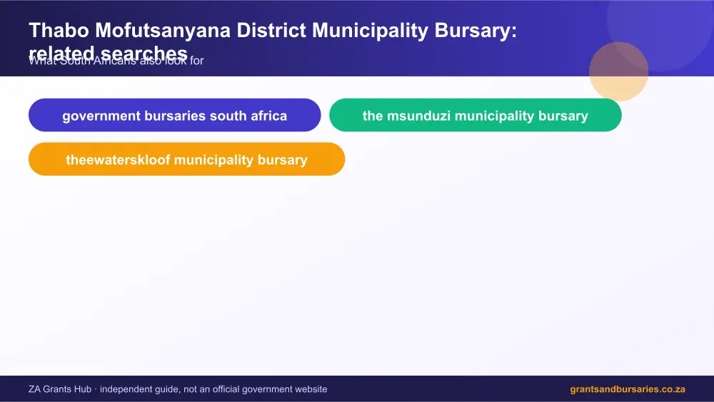 Thabo Mofutsanyana District Municipality Bursary related topics map infographic – thabo mofutsanyana district municipality bursary South Africa 2026